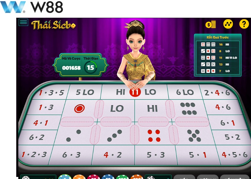 Các bước tham gia game Thái Sicbo W88