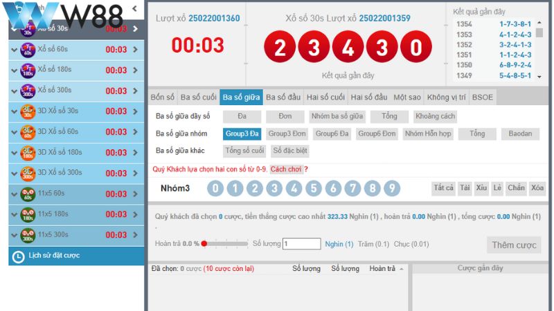 Cách chơi lotto tại nhà cái W88